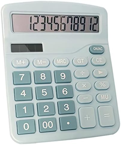 Benkaim Основен калкулатор за златна работна површина Голем дисплеј + Бенкаим Основен калкулатор за десктоп на сина калкулатор