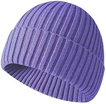 Ирзаки Менс Бејни - Зимски капи за мажи жени манжетни руно бени плетени волна череп капа за активности на отворено и дневна употреба