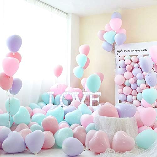 Амосфун 200 парчиња Романтични Балони Во Форма На Срце Креативна Забава Балони Украсни Балони Забава Обезбедува Услуги За Фаворизирање