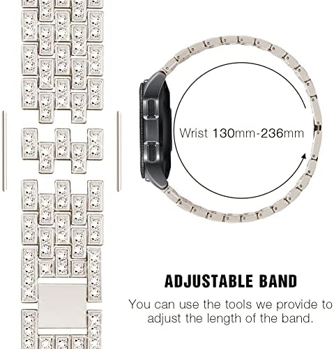 SUPOIX Компатибилен За Samsung Galaxy Watch 4/Watch 5 40mm 44mm/Galaxy Watch 3 41mm/Galaxy Watch 42mm/Активен 2 Бенд, 2 Пакет 20mm Женски