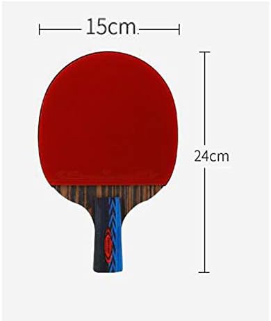 SSHHI 5-starвездички пинг-понг рекет, пинг-понг-лопатка средно, унисекс абење / како што е прикажано / 15 × 25 см