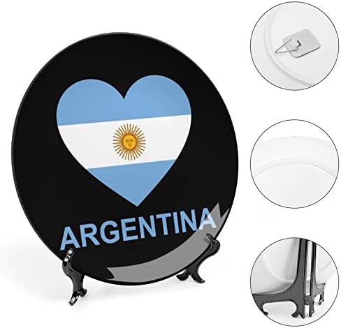 Љубов Аргентина Коска Кина Декоративна Плоча Керамички Плочи Занает Со Штанд За Прикажување За Декорација На Ѕидови Во Домашна