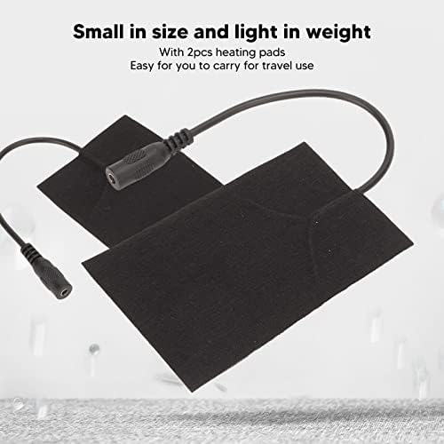 USB подлога за греење, јаглеродни влакна одржуваат топло преклопно електрично греење подлога за ракавици црни 5V