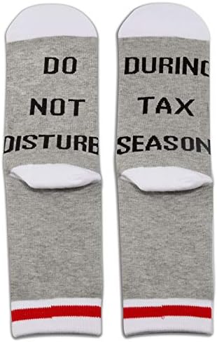 JXGZSO 2 пара сметководител Подарок за подароци Подарок Подарок CPA чорапите не вознемируваат за време на даночните сезонски чорапи