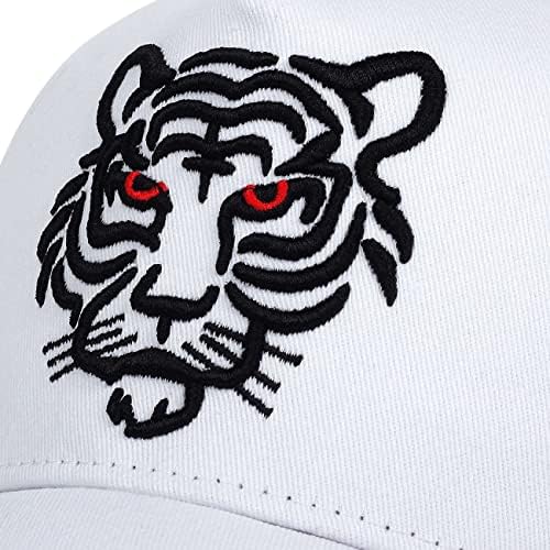 Ворон тигар капа за животни капа тато капи безбол капачиња извезени тениски капачиња за мажи и жени