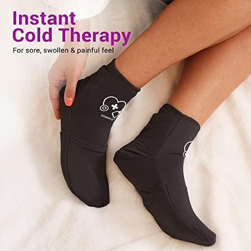 Ладна Терапија Чорапи За Жени И Мажи-Совршен Мраз Пакет Ладење Чорапи За Плантарна Фасциитис Нозе, Невропатија, Хемотерапија Закрепнување,