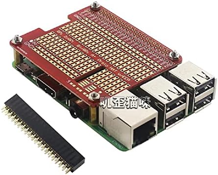 Мулдоауер мултифункционален 40-пински GPIO Extend DIY продолжена табла DIY Proto Hat Shield за Raspberry Pi 3b/3b+/4b портокал пи и др додаток