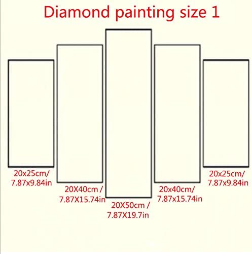 5 пакувања 5D комплети за сликање со дијаманти за возрасни почетници целосна вежба DIY дијамантска уметност Rhinestone Cross Stitch Paint со дијамантска