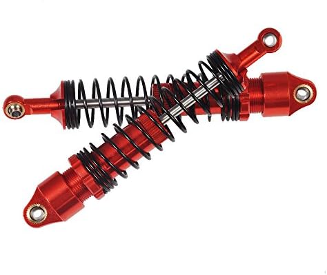 4pcs Ajjustable Shock Absorber Red for 1/10 RC TRX-4 Wraith SCX10 D90