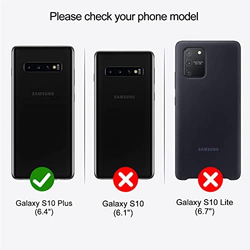 Jzases Случај За Galaxy S10 Плус, 2 Во 1 Магнетни Одвојува Паричник Случај, Стп Кожен Телефон Случај Покритие Со Држач За Картичка За Samsung