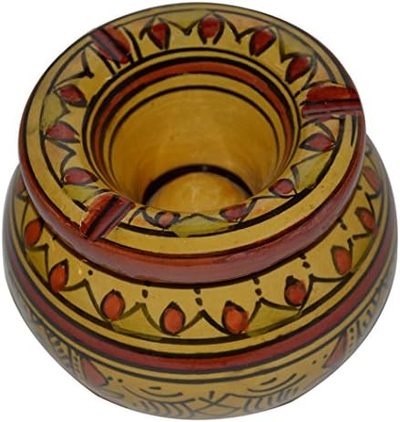 Керамички пепелник рачно изработени марокански чад без чад, керамички живописни бои мали