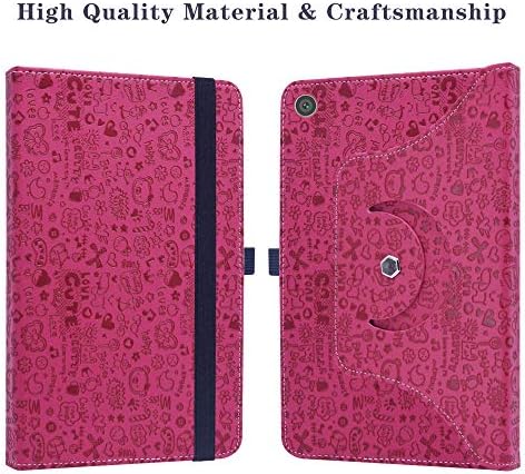 LiuShan Compatible with Huawei MatePad T10s Case,Huawei MatePad T10 Case，360 Degree Rotation Stand PU Leather with Cute Pattern for 10.1