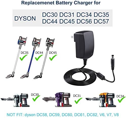 Фенси за купување полнач за батерии за Dyson DC30 DC31 DC34 DC35 DC44 DC45 DC56 & DC57 Адаптер за полнач Дисон вакуум