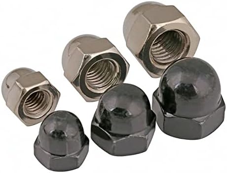 Tyfz орев хексадецимален капаче од желади ореви M3 ~ M12 јаглероден челик ни-позлатен/црн цинк позлатен хексагон капаче од купола Ореви од хардверски прицврстувачи на х
