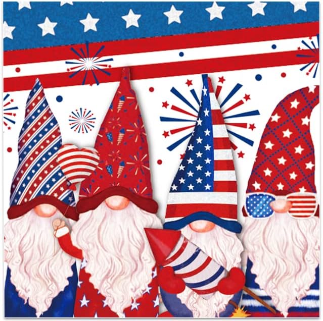 116 ПЦС 4 -ти јули Патриотски партиски украси Американско знаме со тематски прибор за теми, вклучувајќи американски плочи за знамиња, чаши