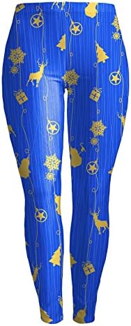 LMSXCTенски грди Божиќни хеланки 3Д костими за печатење Божиќни хеланки Ултра меки истегнати хулахопки со високи половини јога панталони