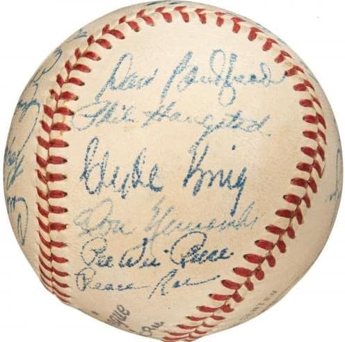Прекрасна Jackеки Робинсон 1951 година Бруклин Доџерс Тим потпиша Бејзбол ПСА ДНК - Автограм Бејзбол