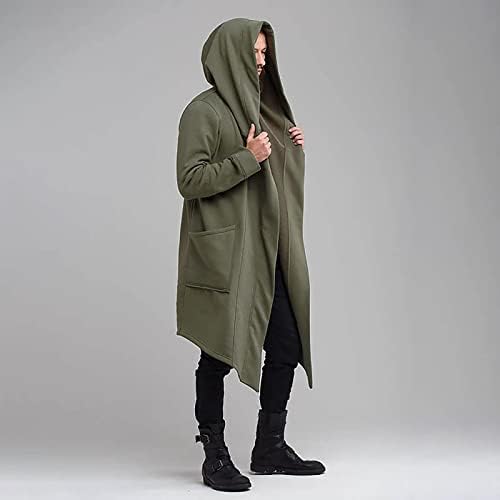 Ymosrh Светла дожд јакна машки машка машка долга аспиратор кардиган топол волчен палто јакни јакни за мажи водоотпорни