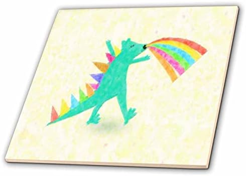 3дроза Слика На Аква Диносаурус Со Бои На Виножито Насликани Импресионизам-Плочки