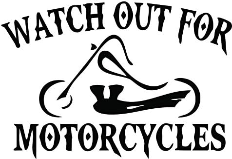 Внимавајте на налепницата за винил декларирани мотоцикли за мотоцикли