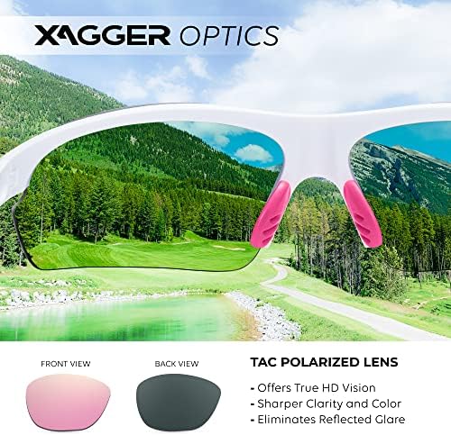 Поларизирана ксагер Завиткајте Околу Спортски Очила За Сонце За Мажи Жени УВ400 Лесни Спортски Очила