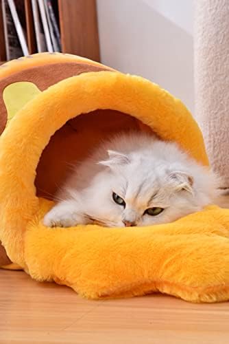 Надграден 2.0 Кревет За Мачки за Внатрешен Мед Во Форма На Тенџере Кревет За Миленичиња Мачка / Куќа За Кучиња Мека Топла Машина За Перење Мачка