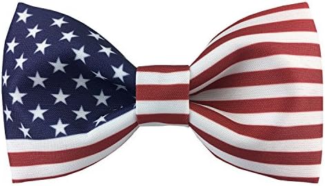 Сатен Свила Менс Претходно врзани Боути Ѕвезди Ленти Американско Знаме Цврсти Машнички