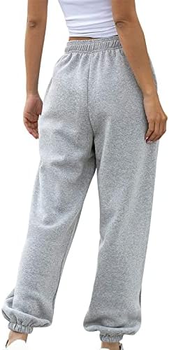 Womenените дното џемпери со високи тренинзи со високи половини Активни џогери панталони салон панталони џебови