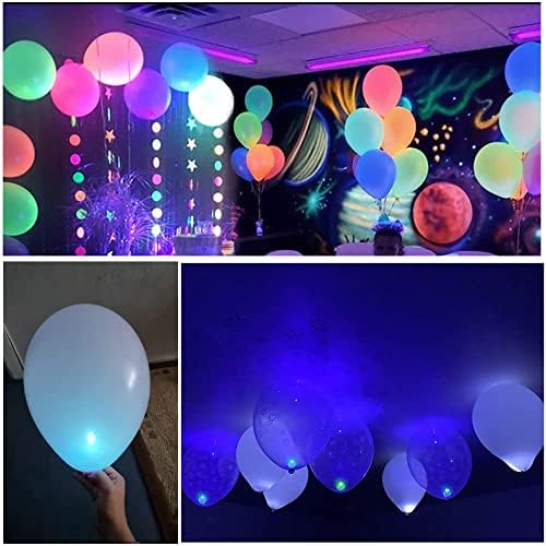 100 парчиња предводена од балон со балон, разнобојни ситни LED светла водоотпорни мини тркалезни топки светла светла светла ламба за топка