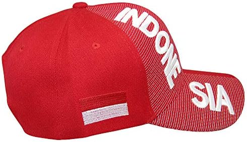 Мајами Трговија на големо Индонезија земја црвена бела буква сртот на сртот, украсена капа капа