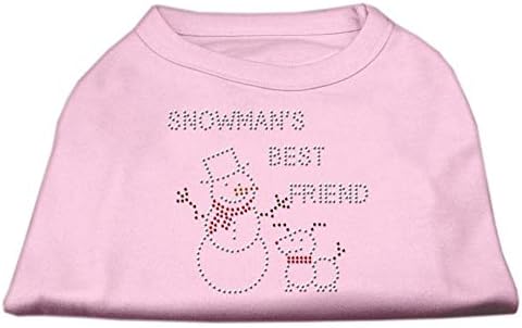 Mirage Pet Products 12-inch Најдобар пријател на снежни снежни снежни спојници Rhinestone Print кошула за домашни миленици, средна,