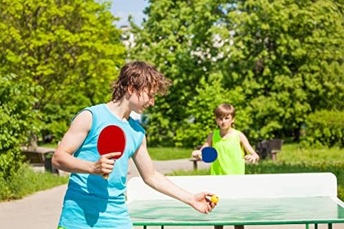 Play22 Ping Pong Poong Set - 4 табели за тенис и 8 пинг -понг топки и преносен случај за подароци - Најдобар подарок за момчиња и девојчиња,