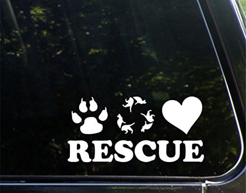 Спасувачка мачка - За автомобили Смешен автомобил Винил браник налепница прозорец Деклас | Бело | 7,75 инч