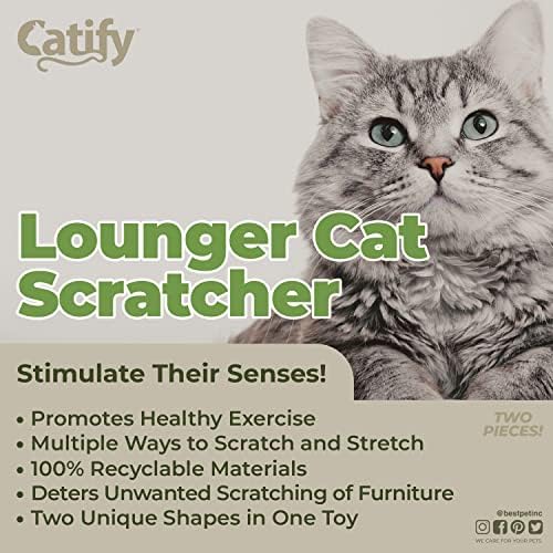 Најдобри материјали за миленичиња брановидни влошки за гребење на мачки за мачки, дневни и забавни интерактивни табли за гребење,