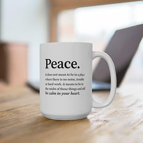 Panvola Peace Definition Chig Be Be Cimer in вашето срце инспиративни подароци мотивациони подароци за жени инспирираат цитати керамичко