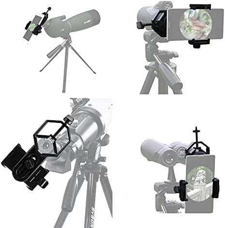 Свбони 10мм Телескопи Окулари, Широк Агол 62 Степен Асферичен Окулар, 1,25 инчи 2х Барлоу Леќа Со М42 Нишка, Универзален Мобилен Телефон