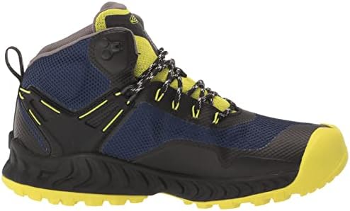 Заинтересирани машки NXIS EVO водоотпорни чизми за пешачење, црна/вечер примароза, 10