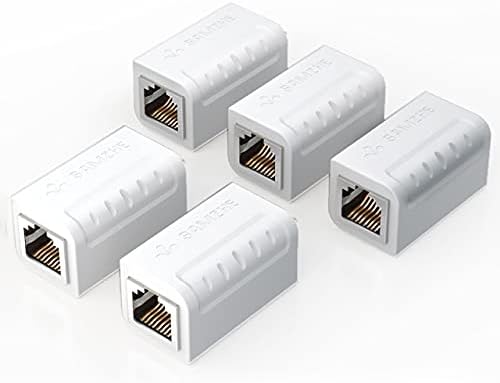 Конектори RJ45 конектор CAT6 Ethernet адаптер 8P8C мрежен продолжение за продолжување на кабелот за етернет кабел за жени до женски -