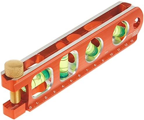 Swanson Tool CO TL041M 6 инчи дивјак магнетски билет Торпедо ниво со месинг цевки, 6 инчи и 15 сантиметри портокалово
