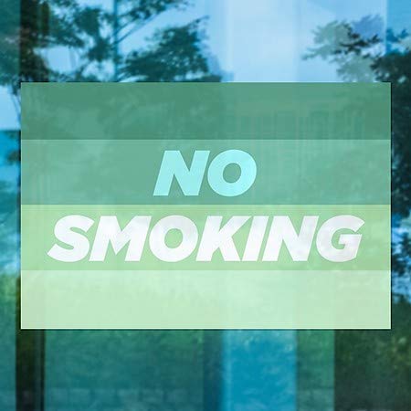 CGSignLab | Забрането Пушење-Модерен Градиент Прозорец Прицврстување | 27 x18