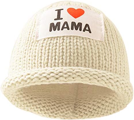 Оенбопо бебе капа зимска топла плетена истегната бујна капа за бебиња од 0-3y бебиња