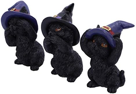 Немесис сега тројца мудри запознати не гледаат не слушај никакви зли фигурини на црни мачки, 9,2 см