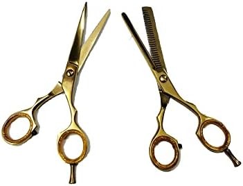 Златна Професионална Берберска Ножица/ сечење Коса Или текстурирање на коса ножици од нерѓосувачки челик 1 парчиња