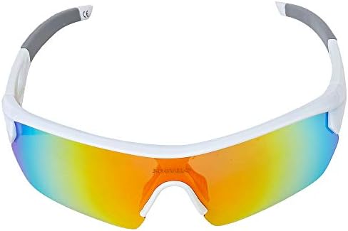 Јогвело Поларизирани Спортски Очила За Сонце, Велосипедски Очила Мажи УВ400 со 5 Заменливи Ленови