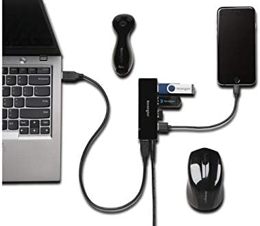 КЕНСИНГТОН USB 3.0 4 - Порт Центар, Брзина На Пренос до 5Gbps-3amps За Брзо Полнење Паметни Телефони &засилувач; Таблети, Приклучок И Инсталација