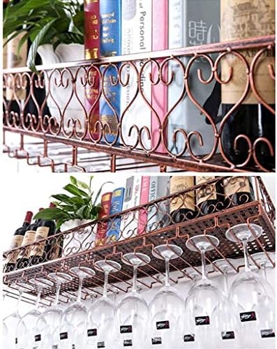 Решетката за вино во Dmuniz, држачот за чаша виси решетка за вино, декорација лесна за инсталирање на складирање/бело