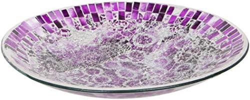 Декоративна чинија со пурпурна стаклена мозаик