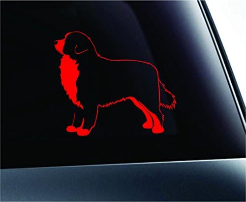 ExpressDecor Dog Bernese Mountain Dog Symbal Decal Car Trick Window Dog Bree Pet Family Paw Print Love