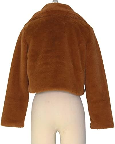 Зимска облека за жени 2022 топла мека палто јакна зимска цврста цврста склопување јакна од јака јакна