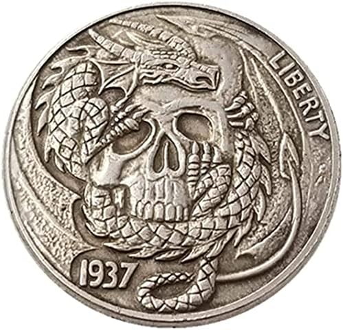Антички занаети Wanderer Coin Buffalo Странска монета монета стара сребрена долар сребрена рунда сребрена монета 324